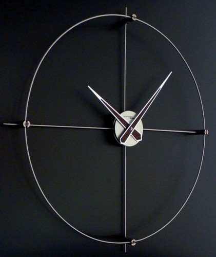 Часы: Круг коричневый без цифр
